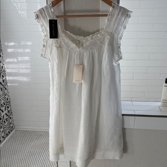 DÔEN organic Cotton Almadia Mini Dress M NWT - Picture 4 of 15